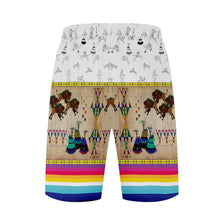 Load image into Gallery viewer, Buffalos Running White Clay Athletic Shorts with Pockets
