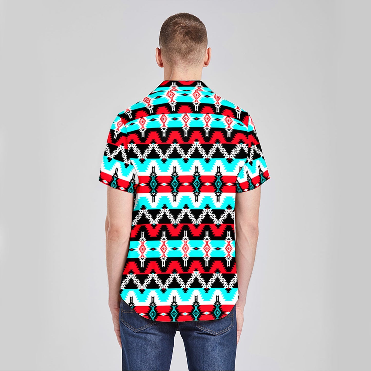 Two Spirit Dance Button Up Silk Shirt