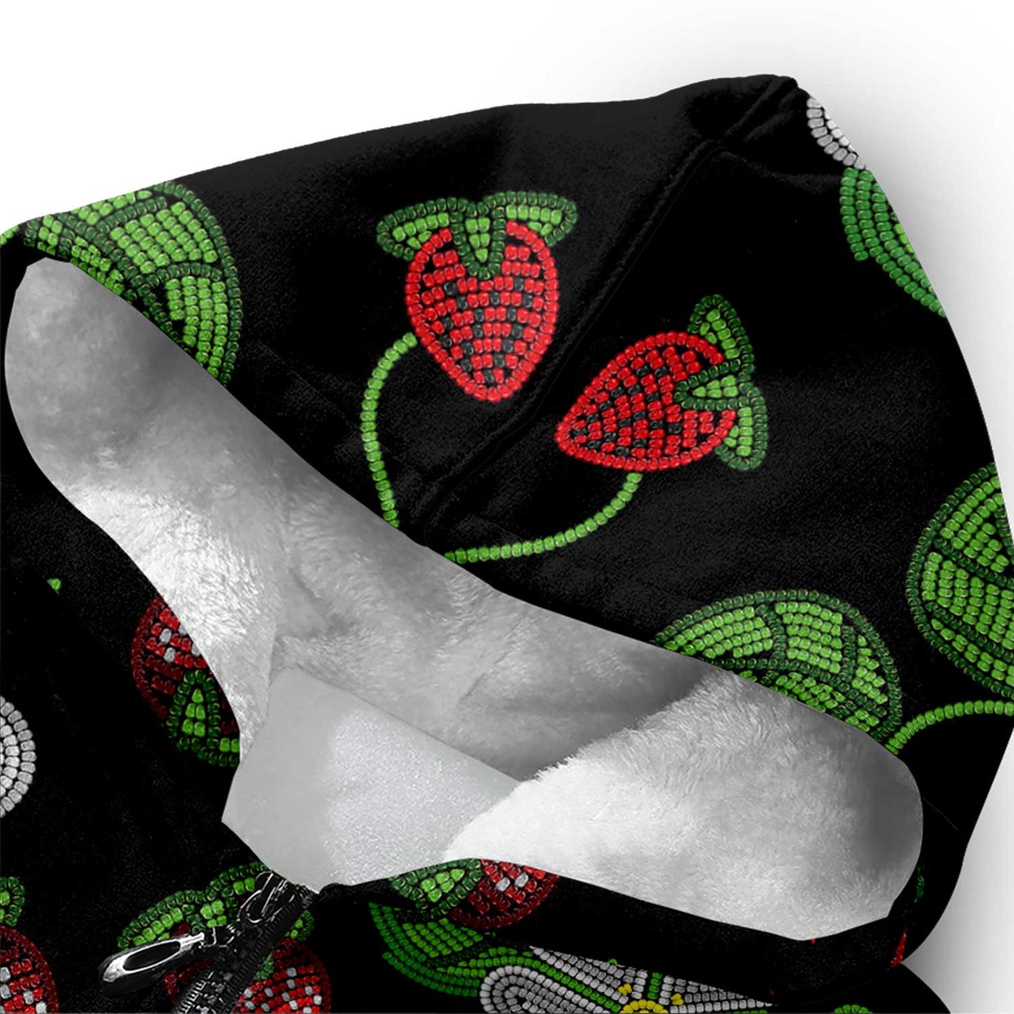 Strawberry Dreams Midnight Sherpa Hoodie