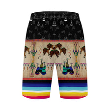 Load image into Gallery viewer, Buffalos Running Black Sky Athletic Shorts with Pockets
