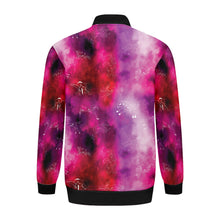 Load image into Gallery viewer, Animal Ancestors 8 Gaseous Clouds Pink and Red Zippered Collared Lightweight Jacket
