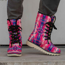 Load image into Gallery viewer, Desert Geo Blue Polar Winter Boots
