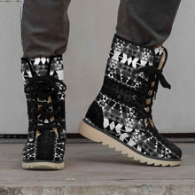 Load image into Gallery viewer, Writing on Stone Black and White Polar Winter Boots
