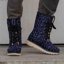 Load image into Gallery viewer, Beaded Nouveau Coal Polar Winter Boots
