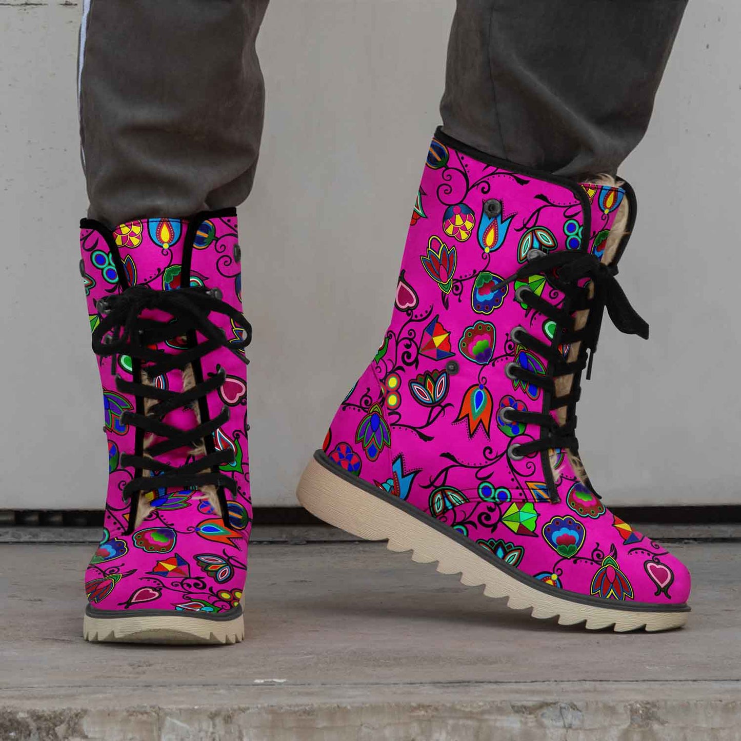 Indigenous Paisley Polar Winter Boots