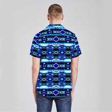 Load image into Gallery viewer, Force of Nature Winter Night Button Up Silk Shirt
