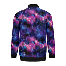 Load image into Gallery viewer, Animal Ancestors 1 Blue and Pink Zippered Collared Lightweight Jacket
