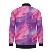 Load image into Gallery viewer, Animal Ancestors 7 Aurora Gases Pink and Purple Zippered Collared Lightweight Jacket
