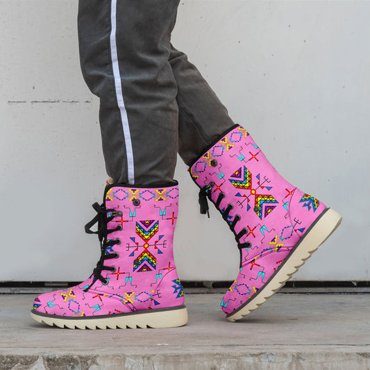 Rainy Chief Rainbow Blush Polar Winter Boots