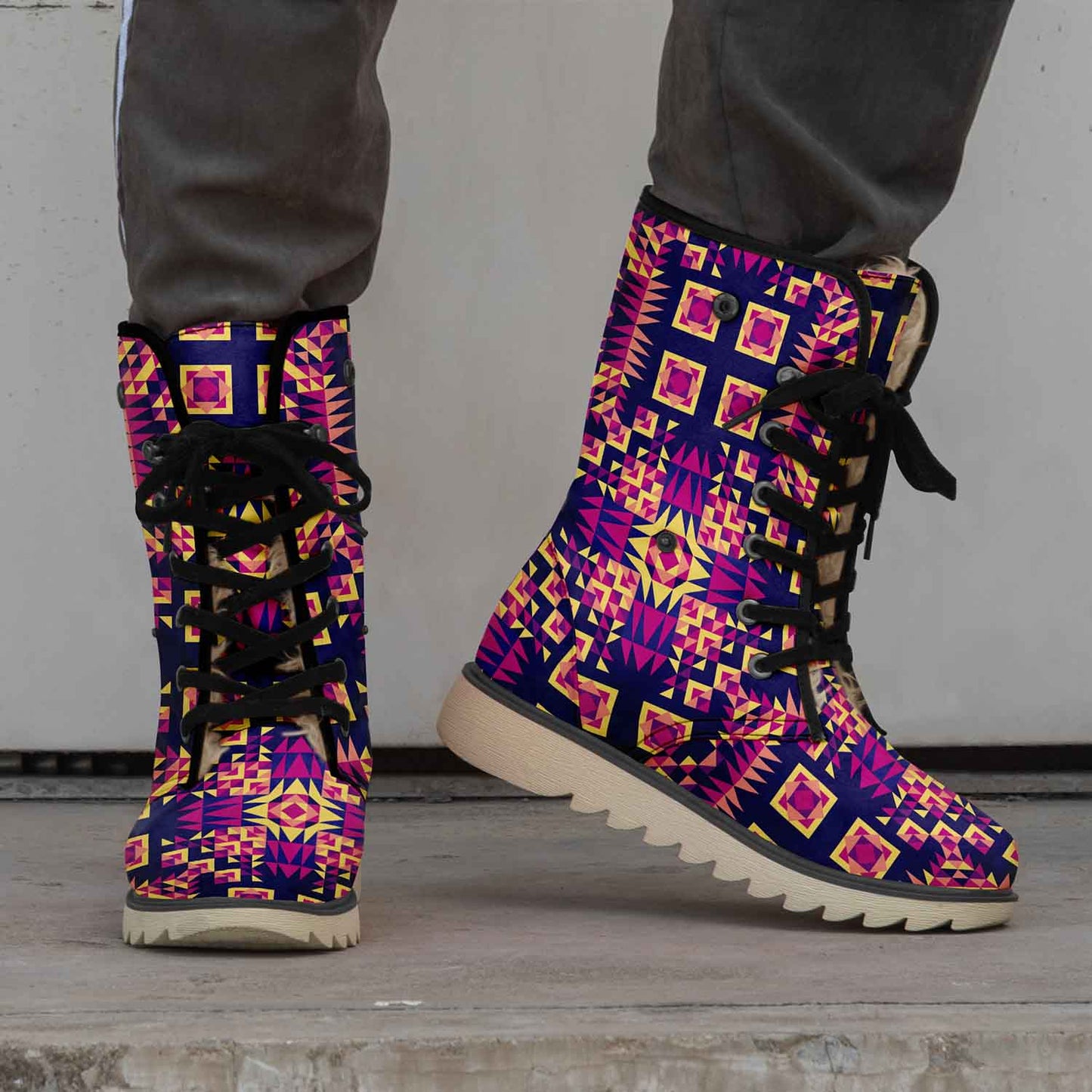 Kaleidoscope Bleu Polar Winter Boots