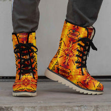 Load image into Gallery viewer, Desert Geo Yellow Red Polar Winter Boots
