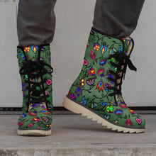 Load image into Gallery viewer, Indigenous Paisley Dark Sea Polar Winter Boots
