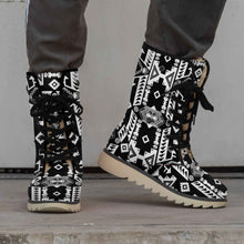 Load image into Gallery viewer, Chiefs Mountain Black and White Polar Winter Boots
