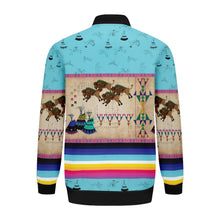 Load image into Gallery viewer, Buffalos Running Sky Zippered Collared Lightweight Jacket
