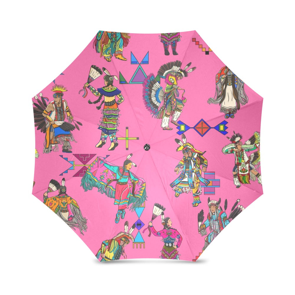 Grand Entry Dancer Pink Foldable Umbrella