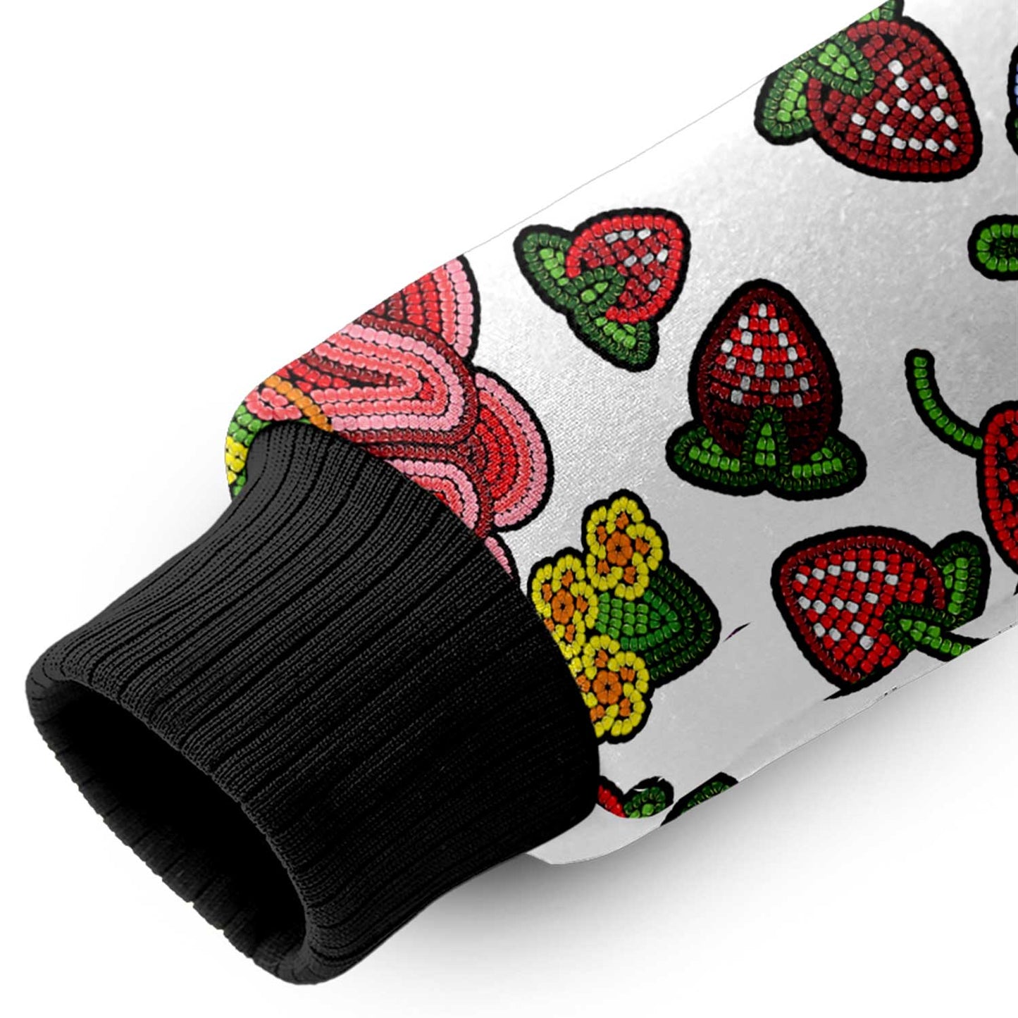 Berry Pop White Sherpa Hoodie