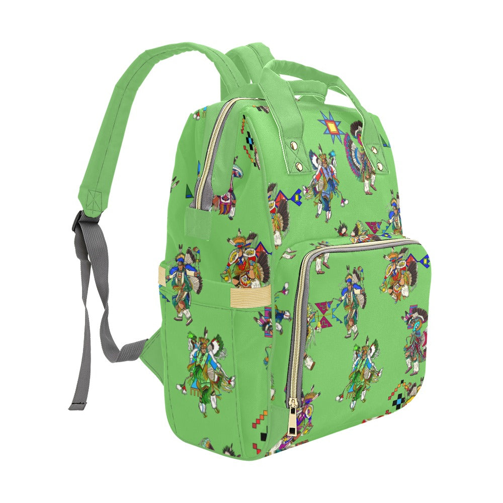 Men's Fancy Dancers Grass Multi-Function Diaper Backpack