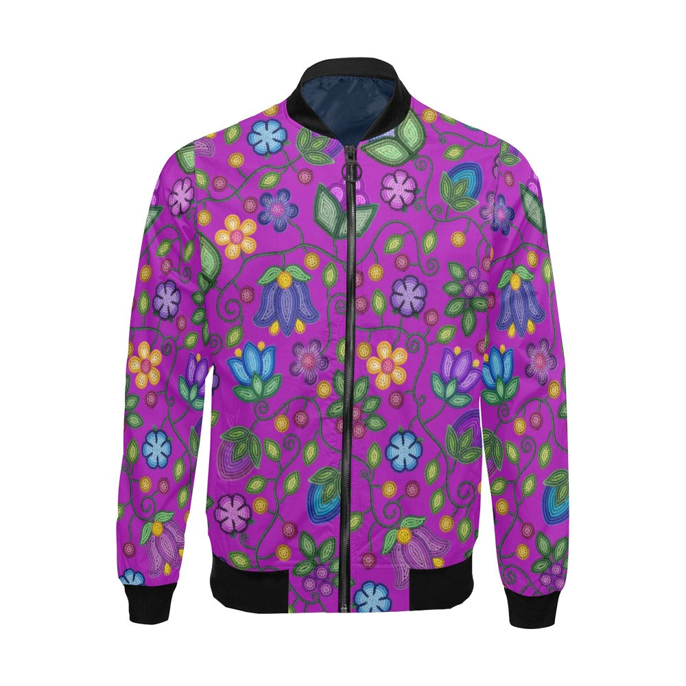 Bloom Uplift Purple Bomber Jacket