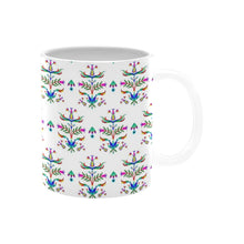 Load image into Gallery viewer, Dakota Damask White Mug
