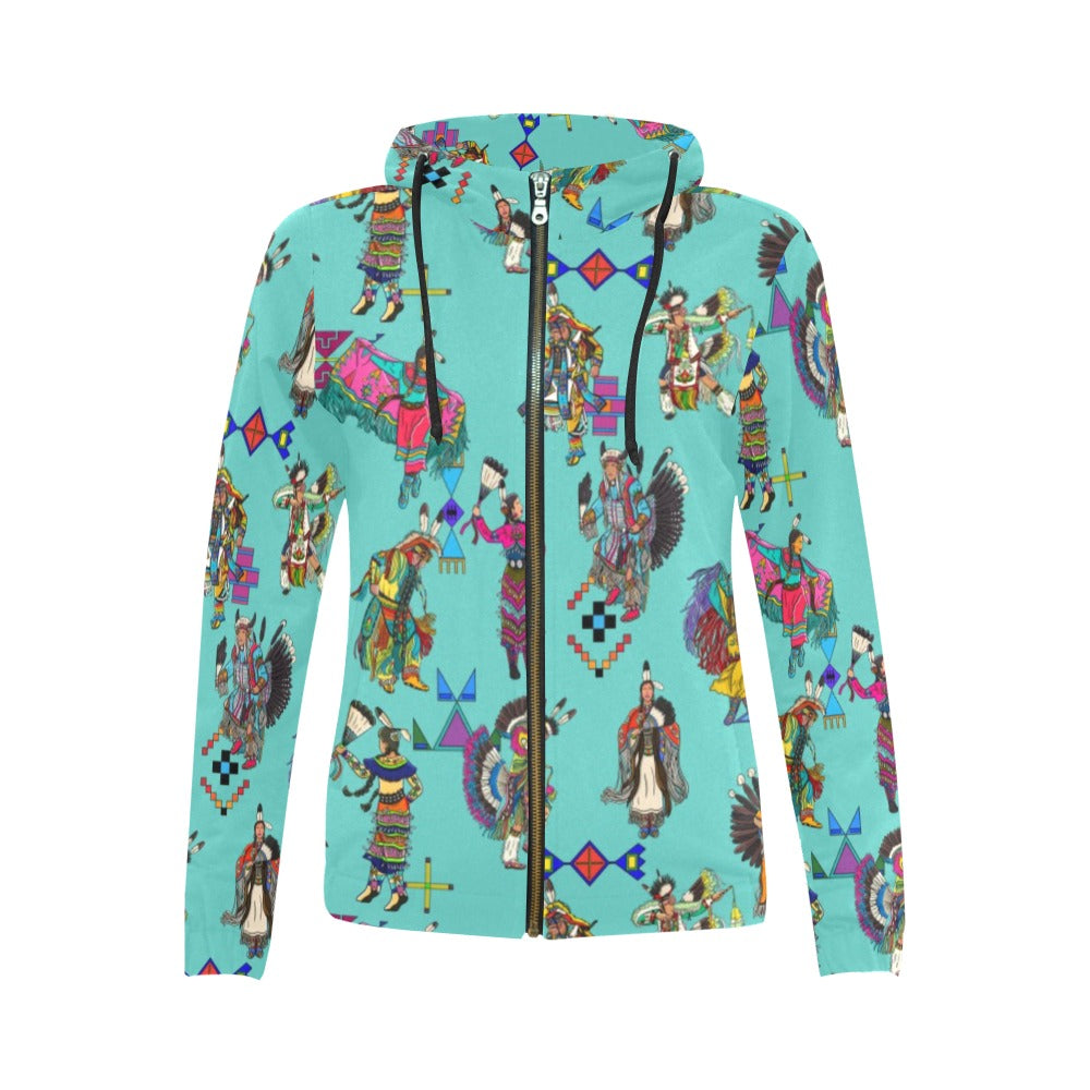 Grand Entry Dancers Full Zip Hoodie for Women