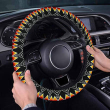 Load image into Gallery viewer, Sacred Trust Black Colour Steering Wheel Cover with Elastic Edge
