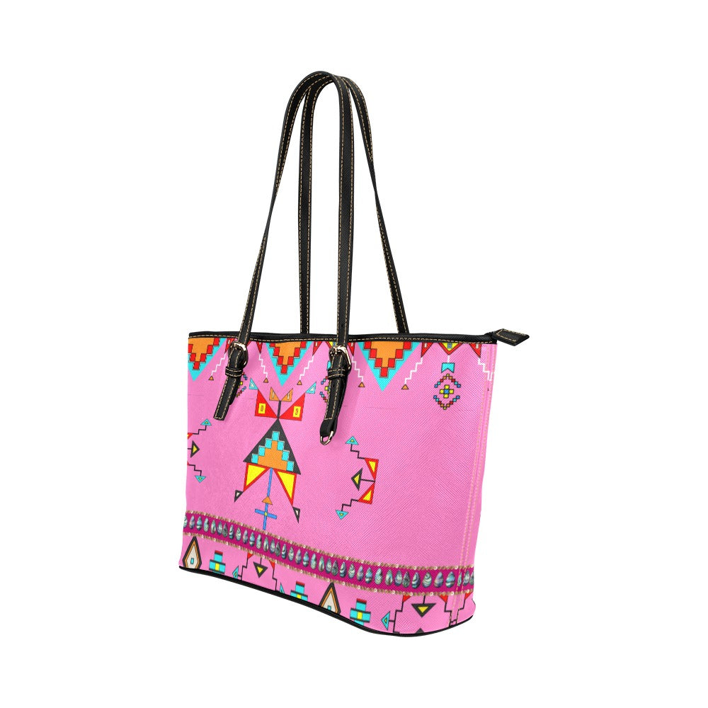 Sentinel of the Plains Pink Leather Tote