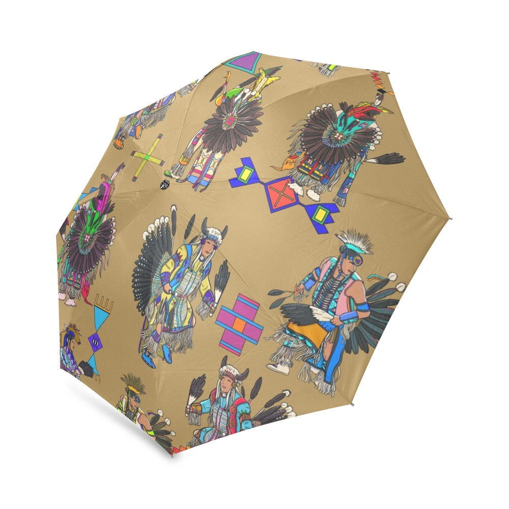Men's Tradish Dancers Earth Foldable Umbrella