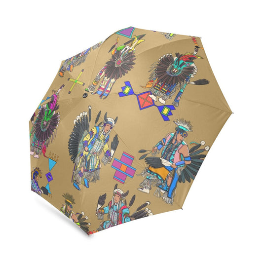 Men's Tradish Dancers Earth Foldable Umbrella