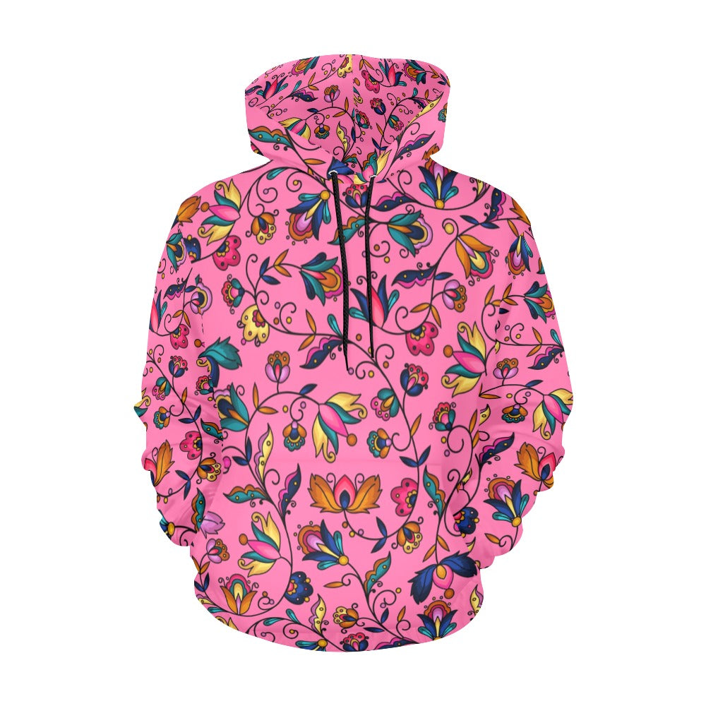Copper Prairie Petals Pink Hoodie for Men