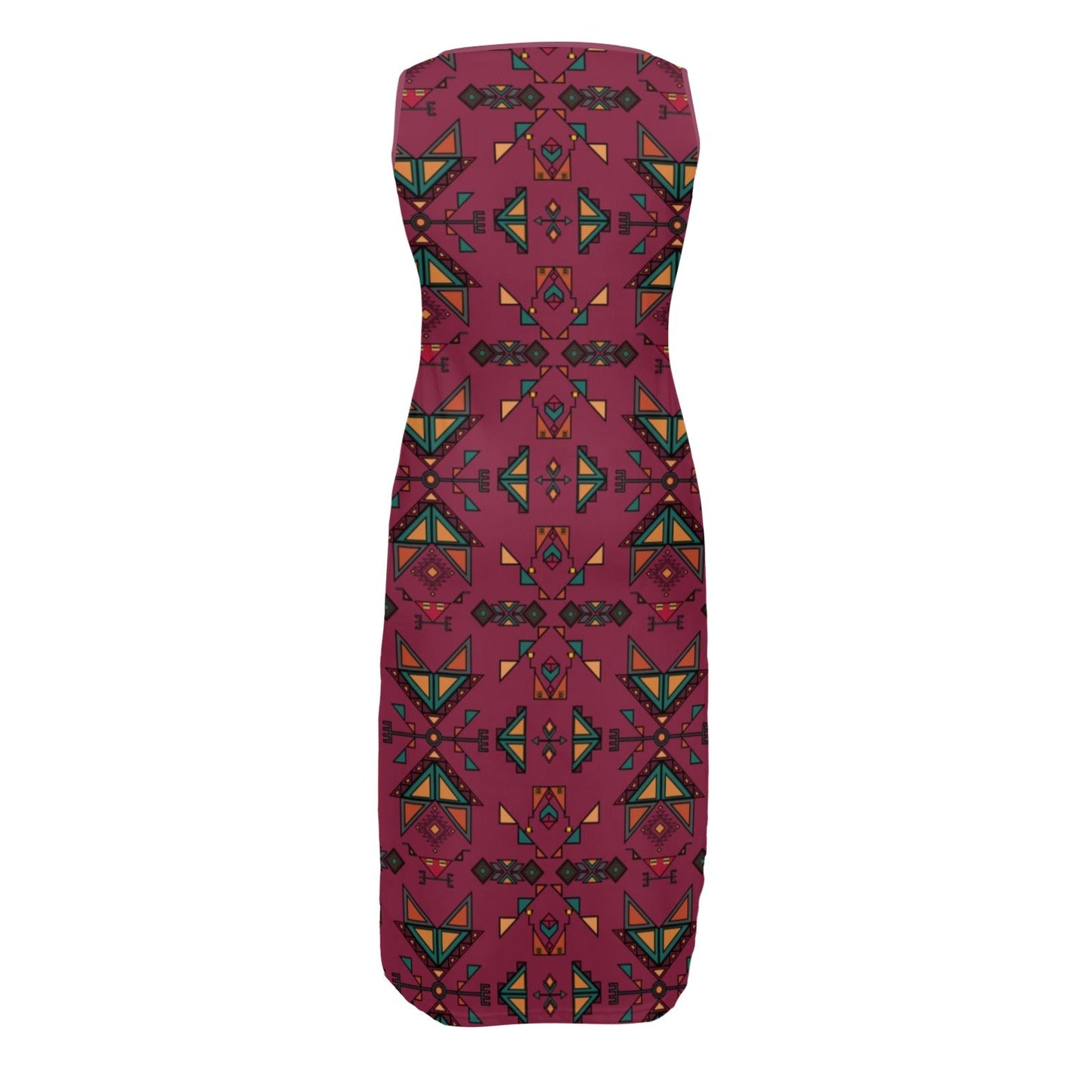 Arrow dawn Maroon Phaedra Sleeveless Open Fork Long Dress