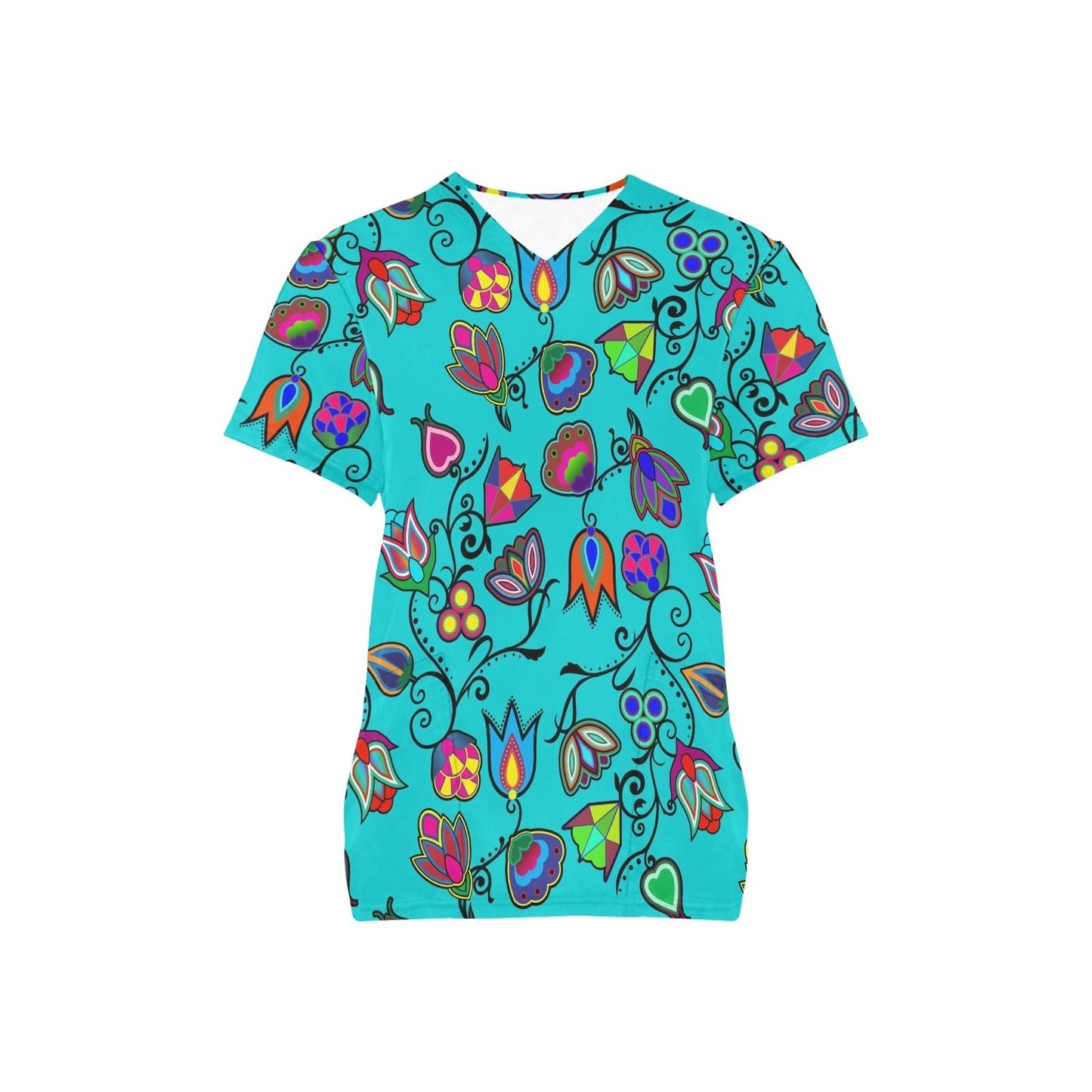 Indigenous Paisley Sky Scrub Top