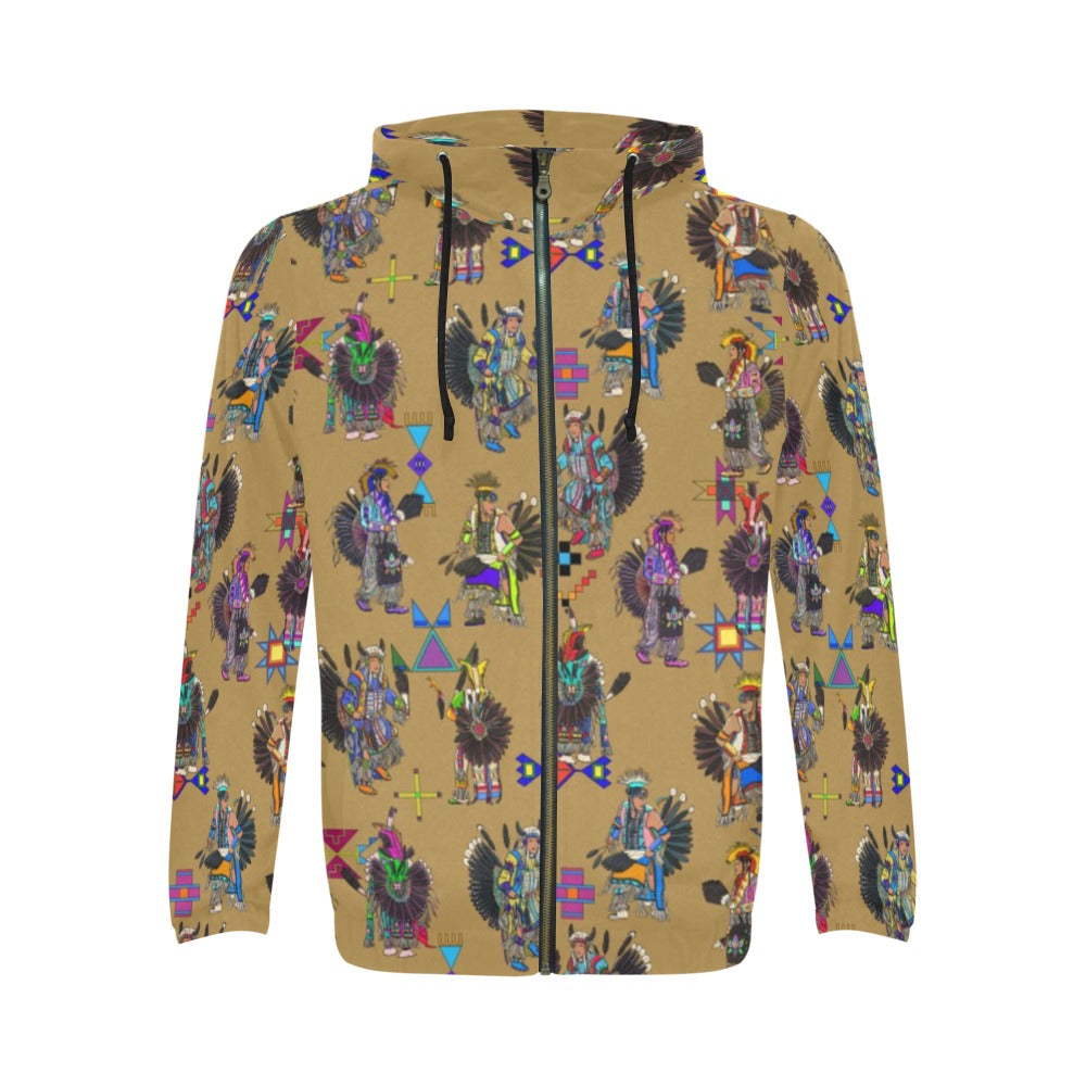 Men's Tradish Dancers Earth Zip Hoodie