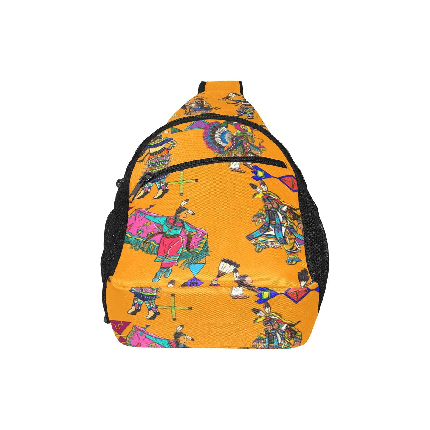 Grand Entry Dancers Orange Chest Bag
