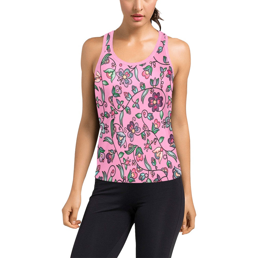 Amber Evening Garland Pink Women's Racerback Tank Top