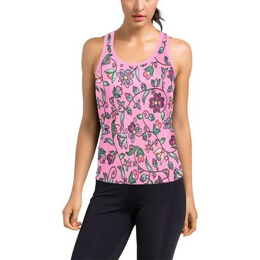 Amber Evening Garland Pink Women's Racerback Tank Top