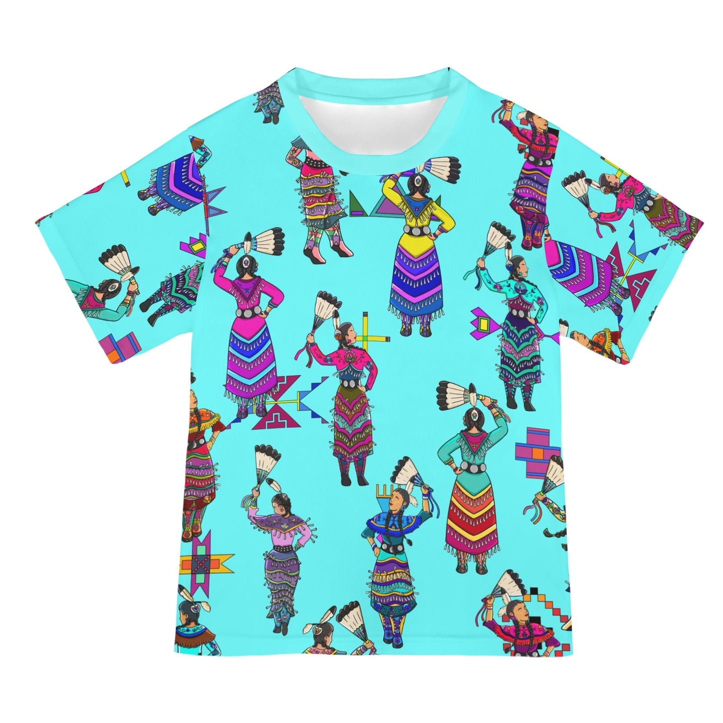 Women's Jingle Dancers Turquoise Tee