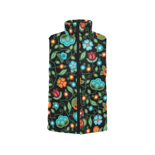 Prairie Fire Petals Black Padded Vest