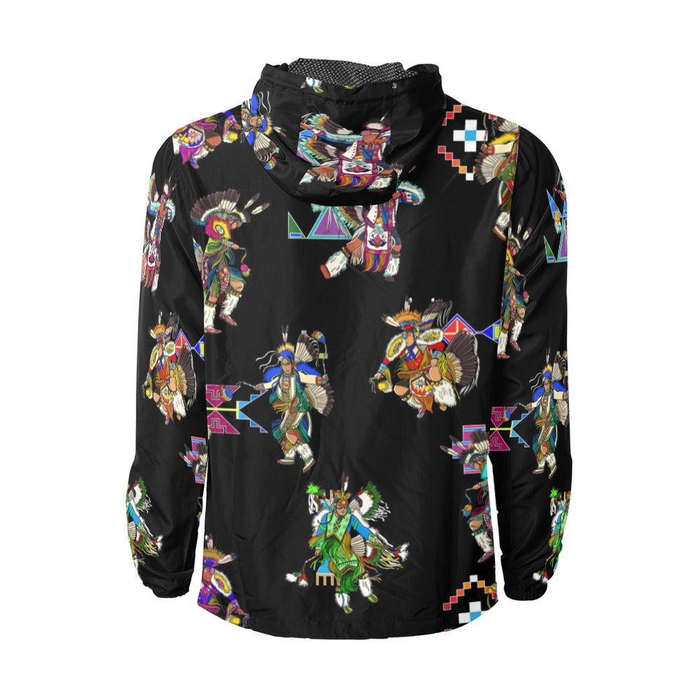 Men's Fancy Dancer Black Men's Windbreaker