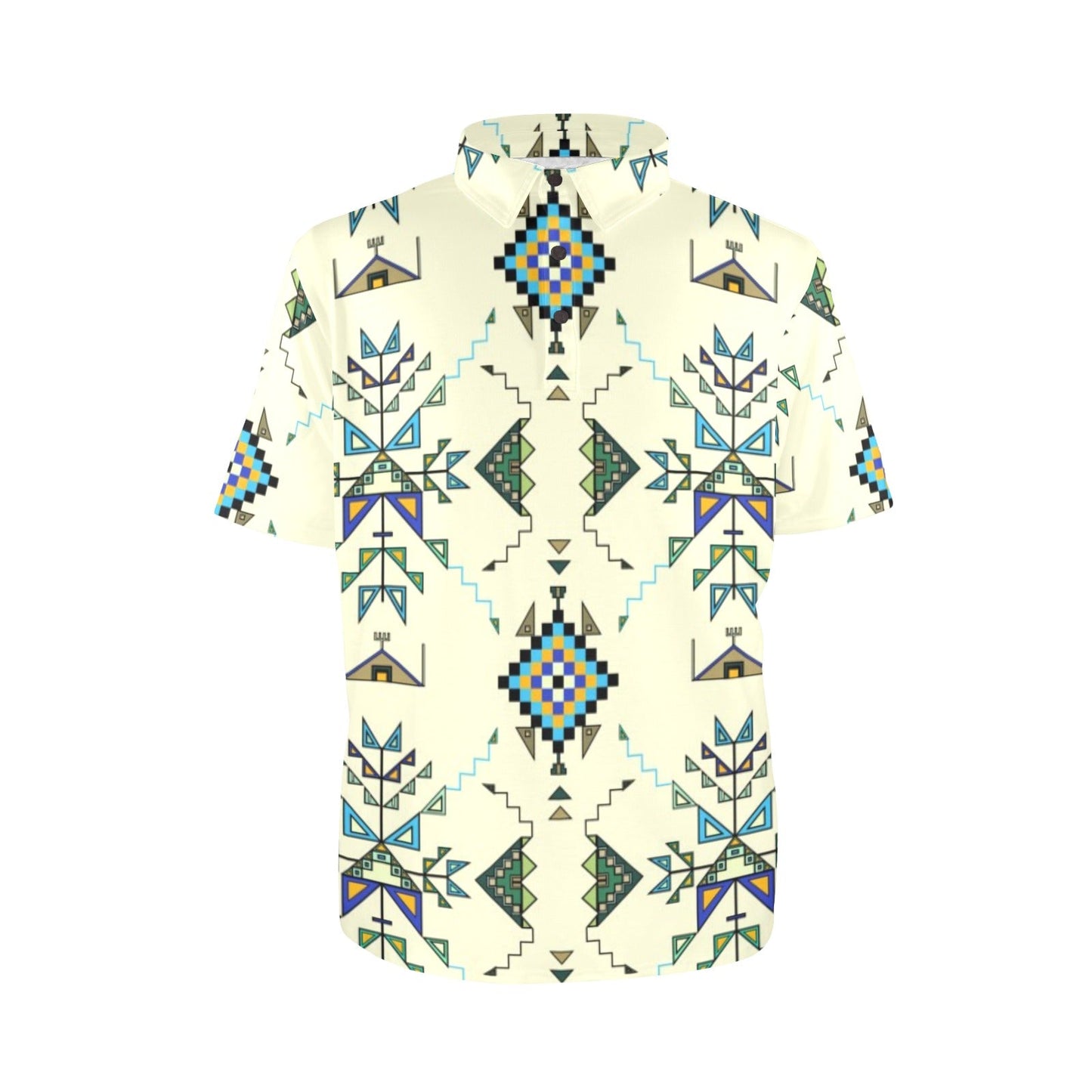 Bear Shield Cream Polo Shirt