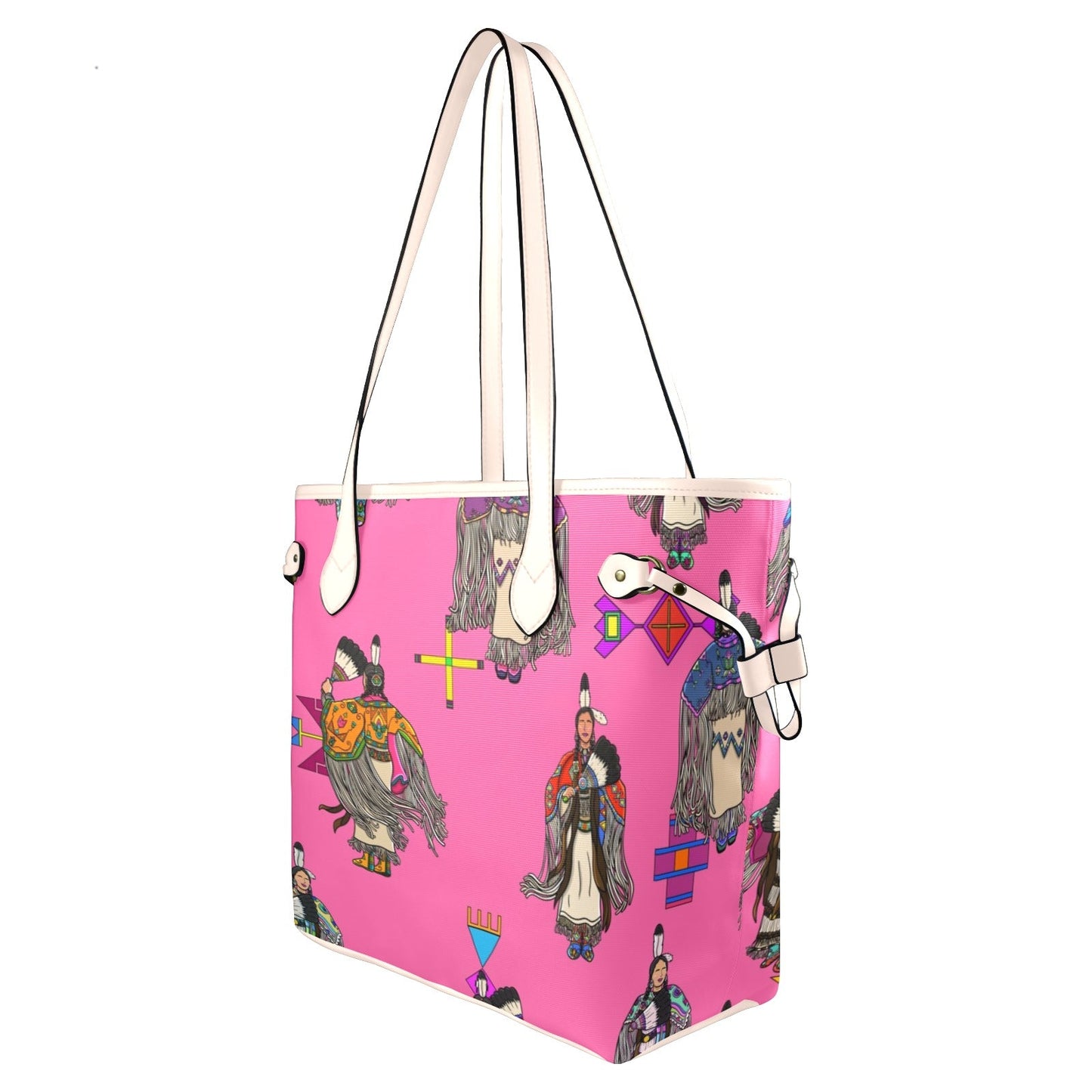 Women's Tradish Dancers Pink Clover Canvas Tote Bag