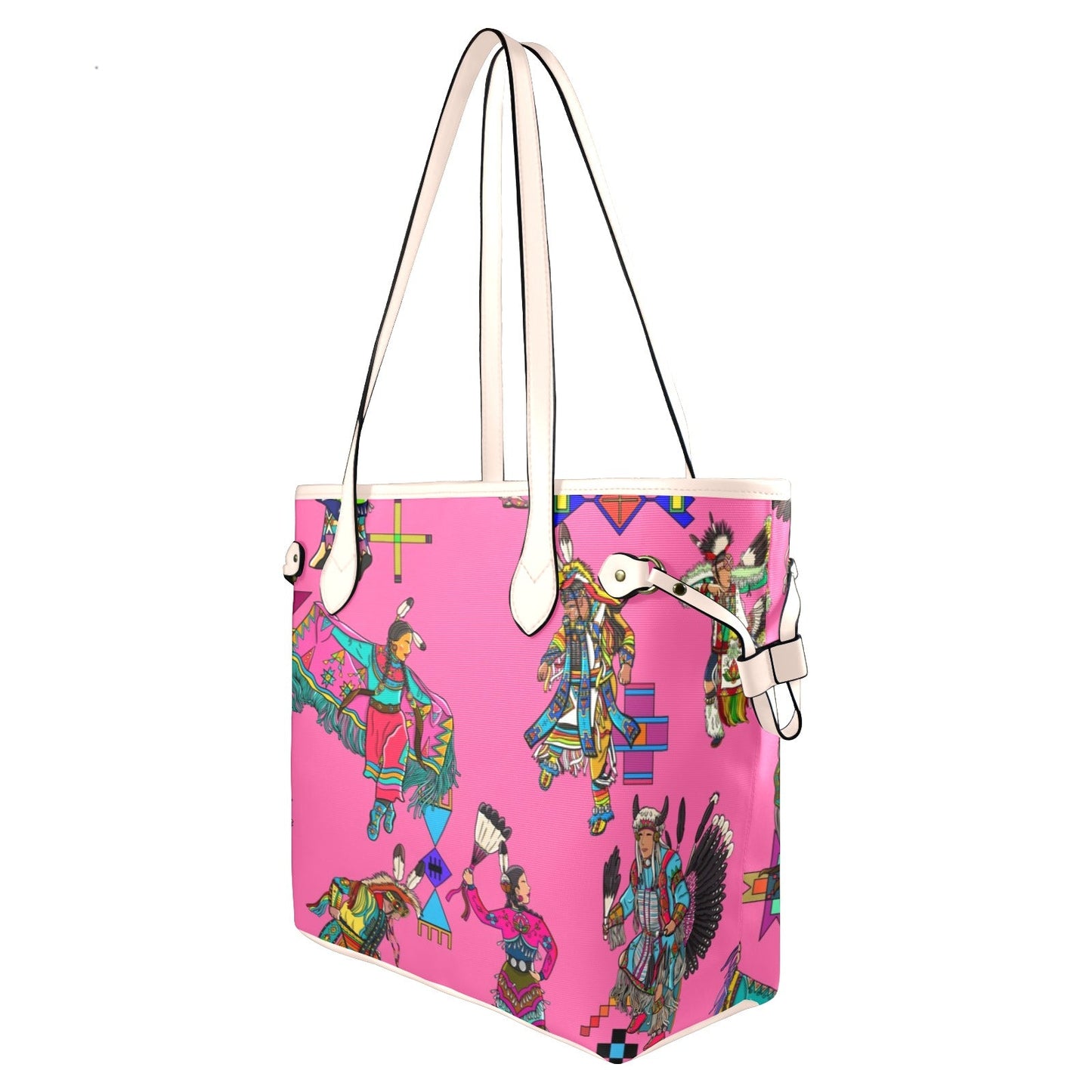 Grand Entry Dancer Pink Clover Canvas Tote Bag