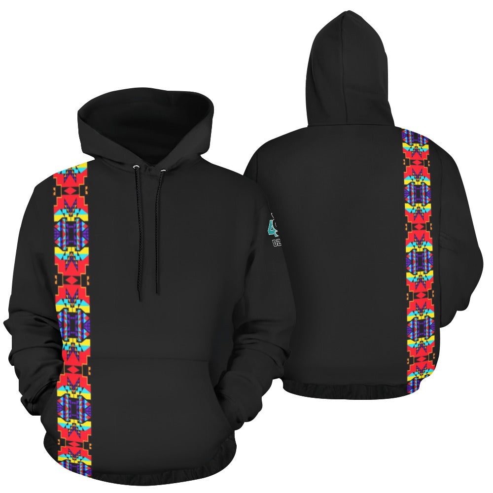 Blanket Strip Black III Hoodie for Men