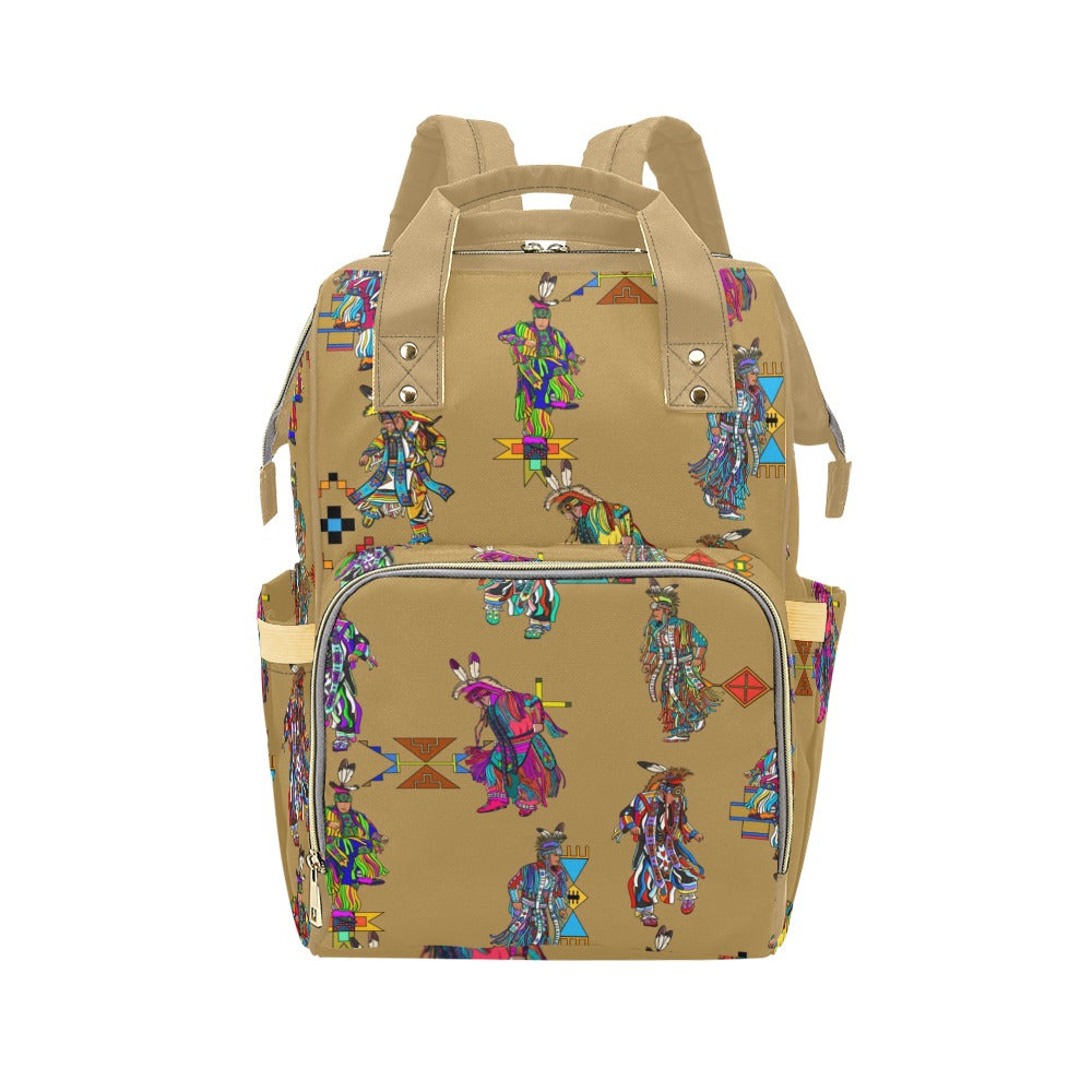 Men's Grass Dancers Earth Multi-Function Diaper Backpack