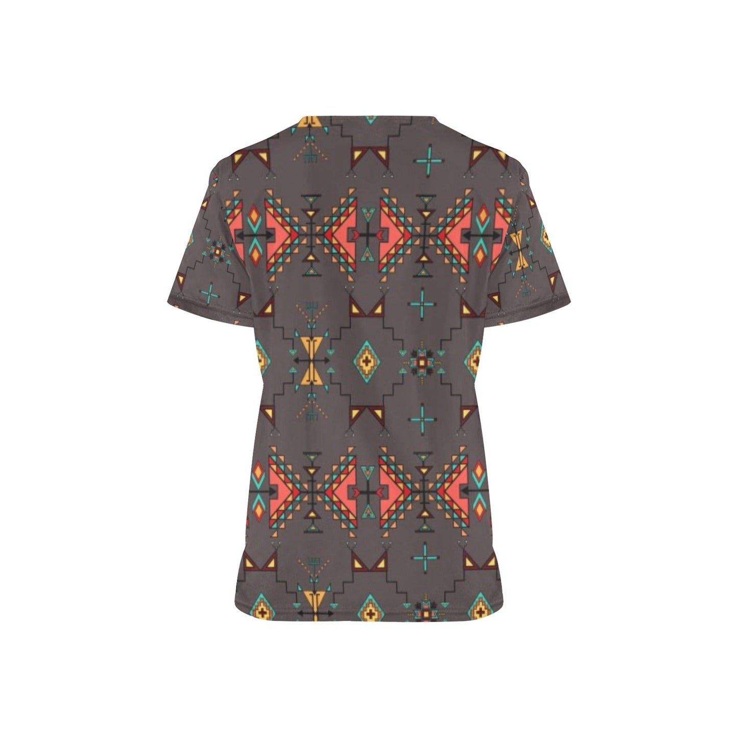 Thunder Flight Gray Scrub Top