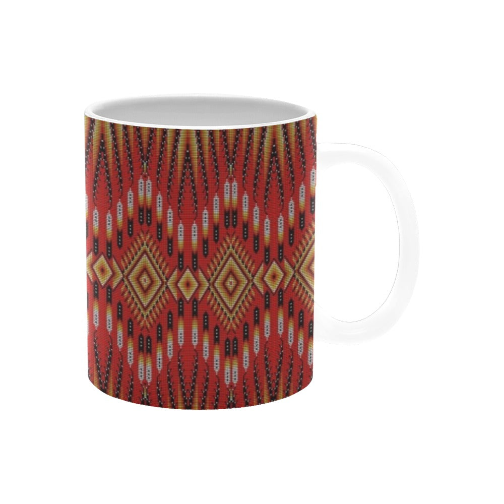 Fire Feather Red Mug