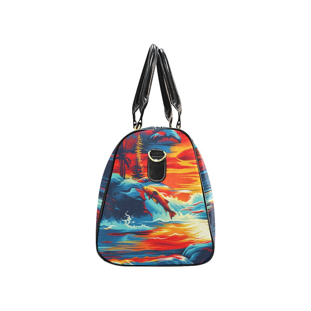 Fishing Bears 2 Small Travel Bag