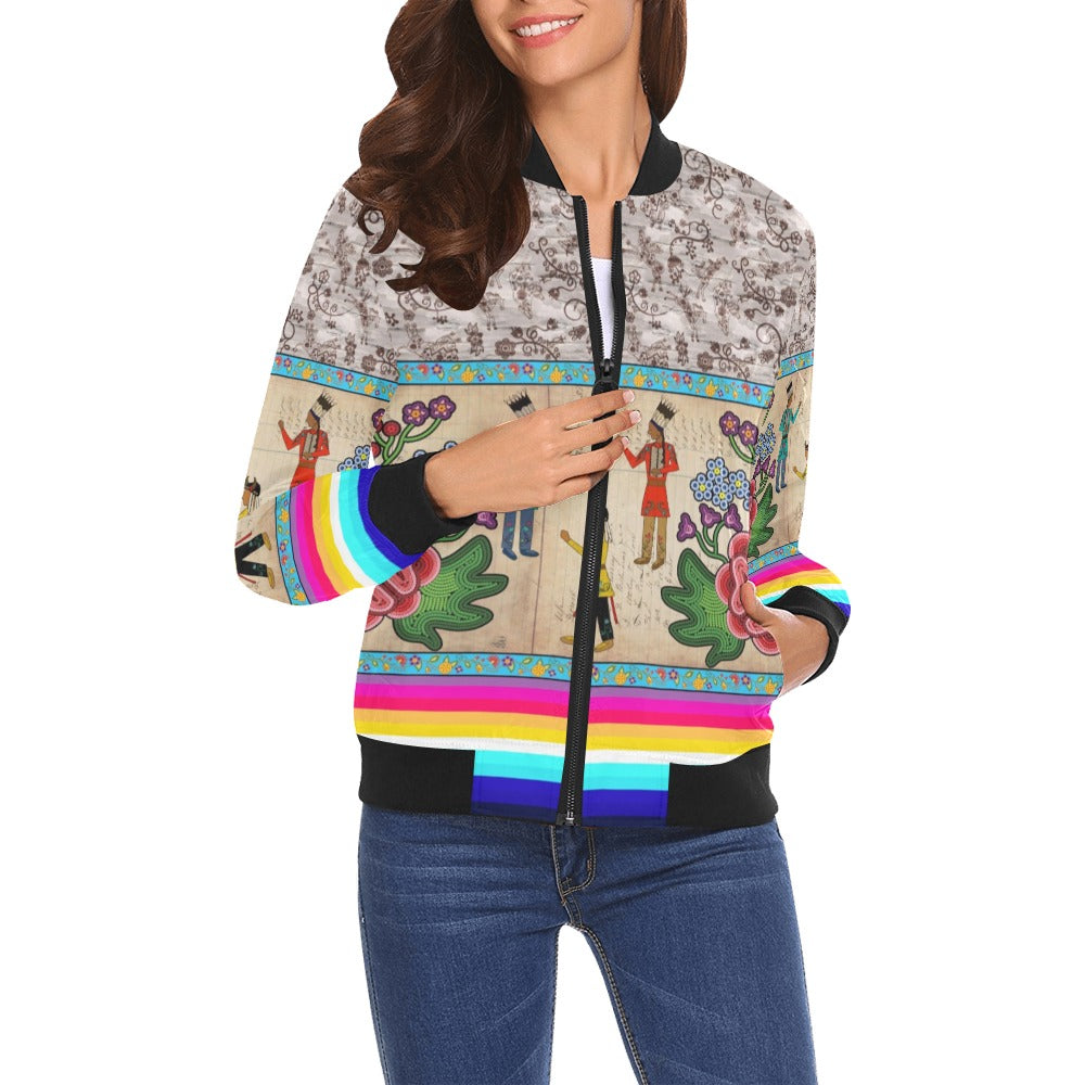 Kinship Ties Bomber Jacket for Women