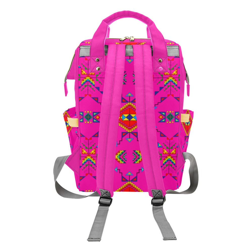 Buffalo Jump Pink Multi-Function Diaper Backpack