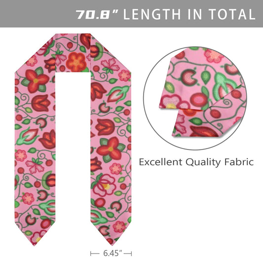 Rose Reverie Pink Graduation Stole