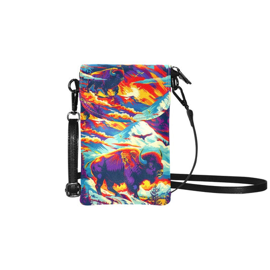 Sunset Animals Small Cell Phone Purse